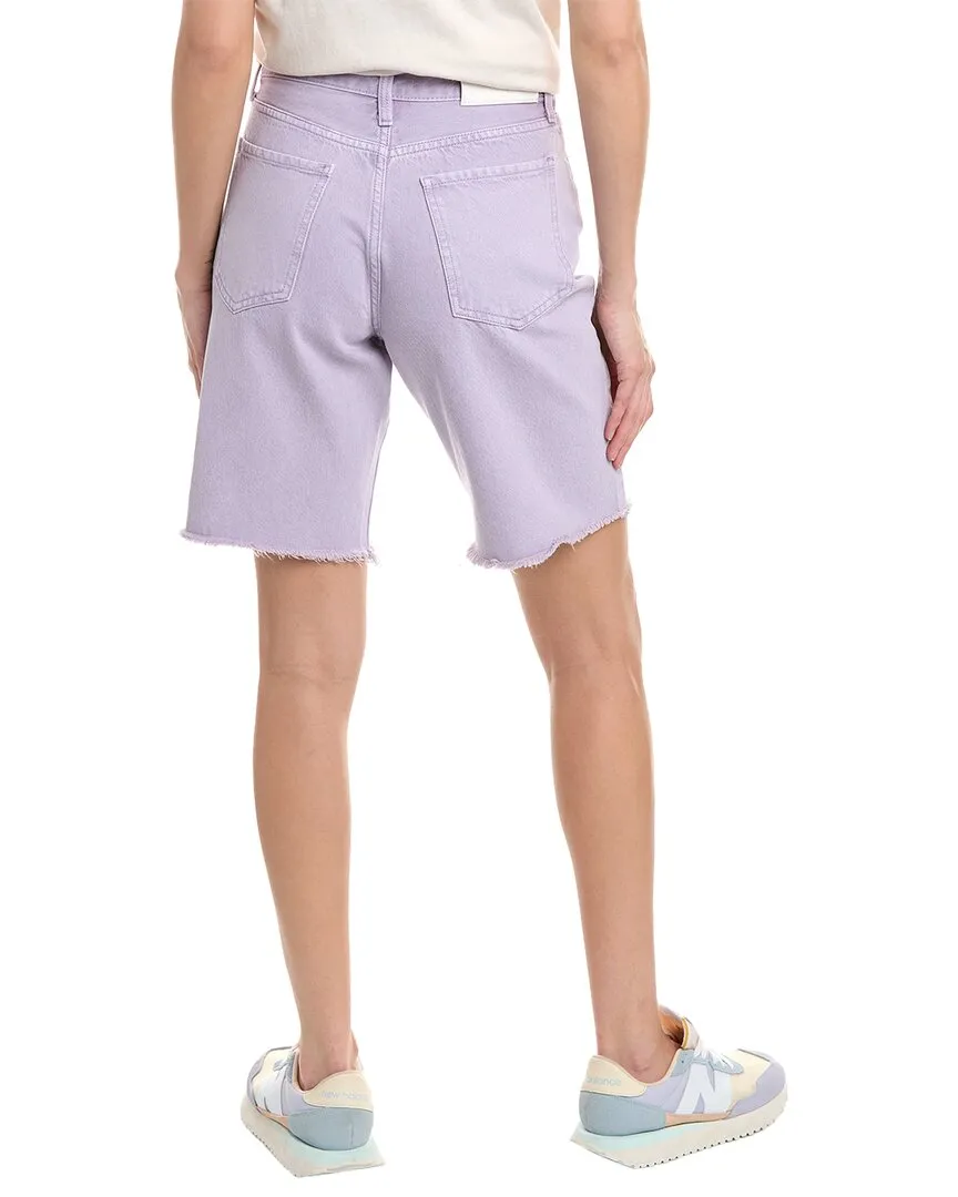 7 For All Mankind Easy James Dark Lavender Short