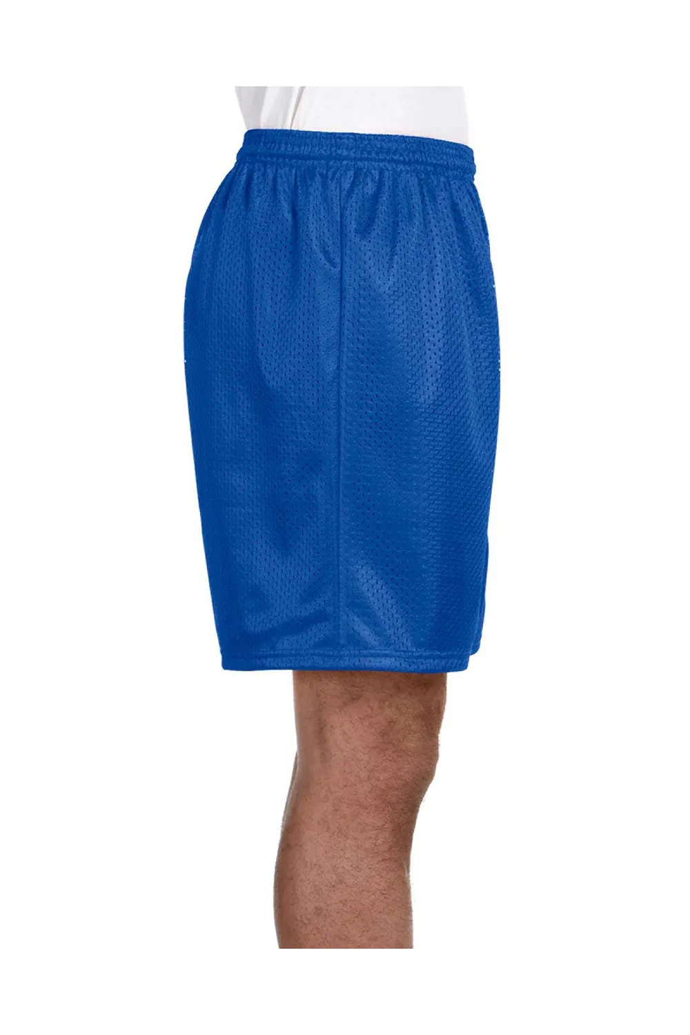 A4 Mens Moisture Wicking Mesh Shorts - Royal Blue