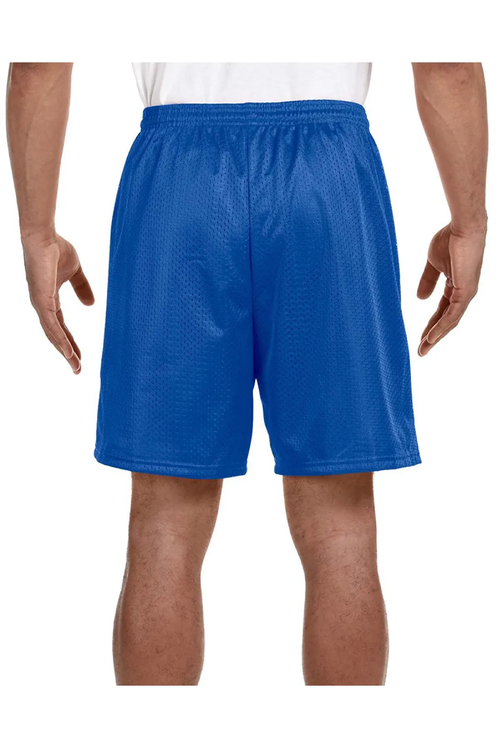 A4 Mens Moisture Wicking Mesh Shorts - Royal Blue