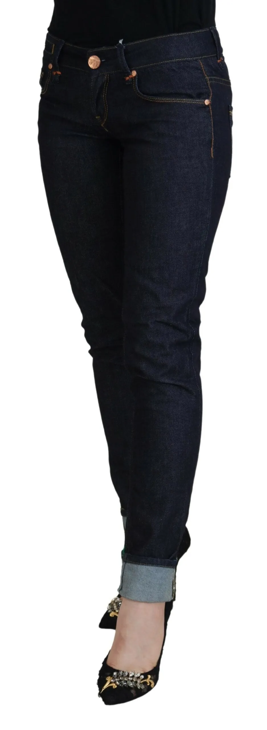 Acht  Cotton Low Waist Slim Fit Women Casual Women's Jeans