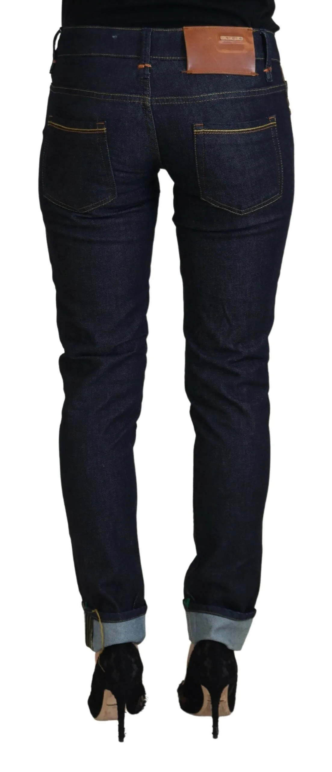 Acht  Cotton Low Waist Slim Fit Women Casual Women's Jeans