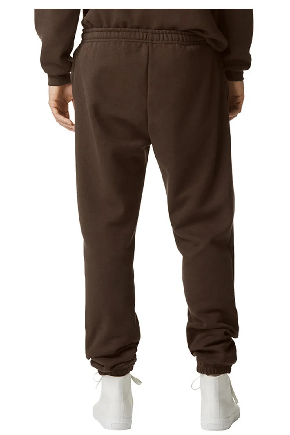 American Apparel Mens ReFlex Fleece Sweatpants w/ Pockets - Brown