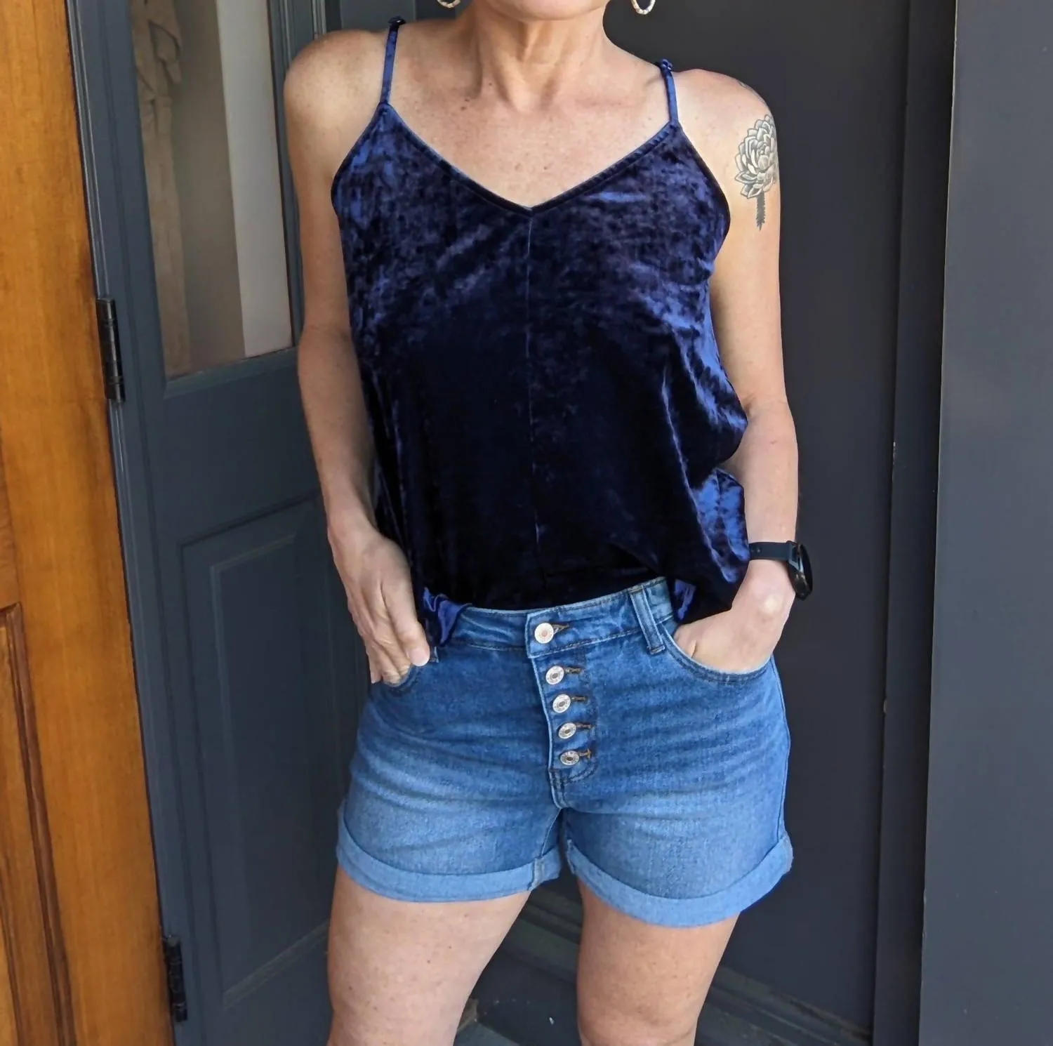 Americana Pocket Shorts In Blue