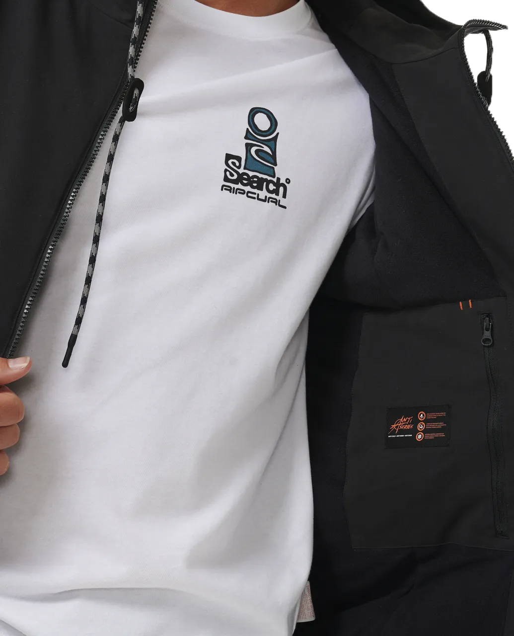 Anti-Series One Shot Tech Jacket in Black