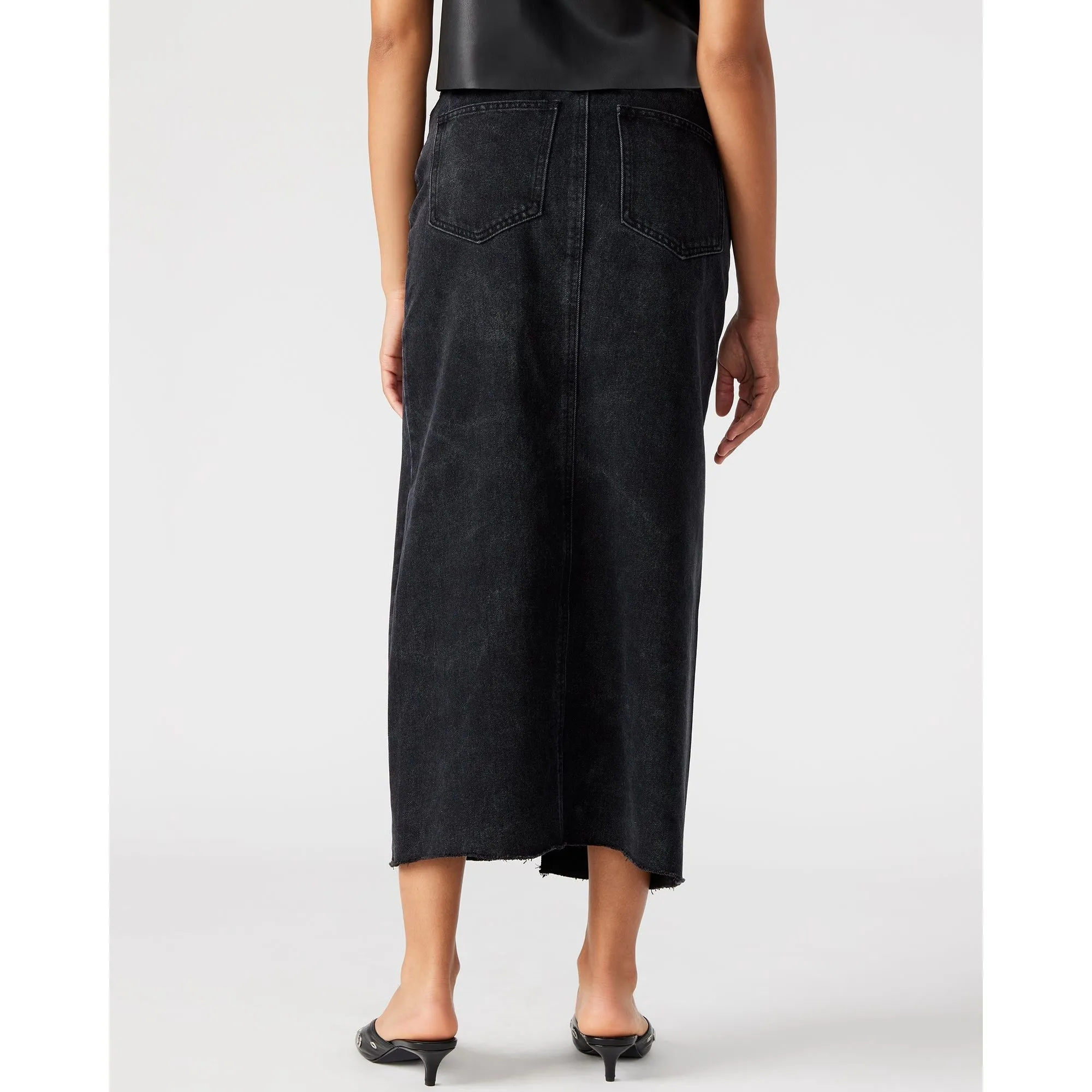 Avani Denim Skirt Black