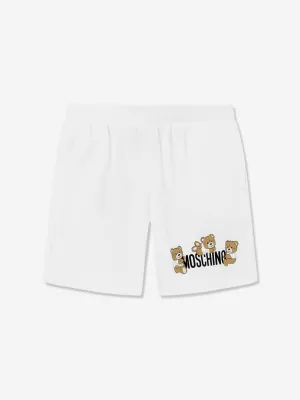 Baby Teddy Bear Logo Shorts in White