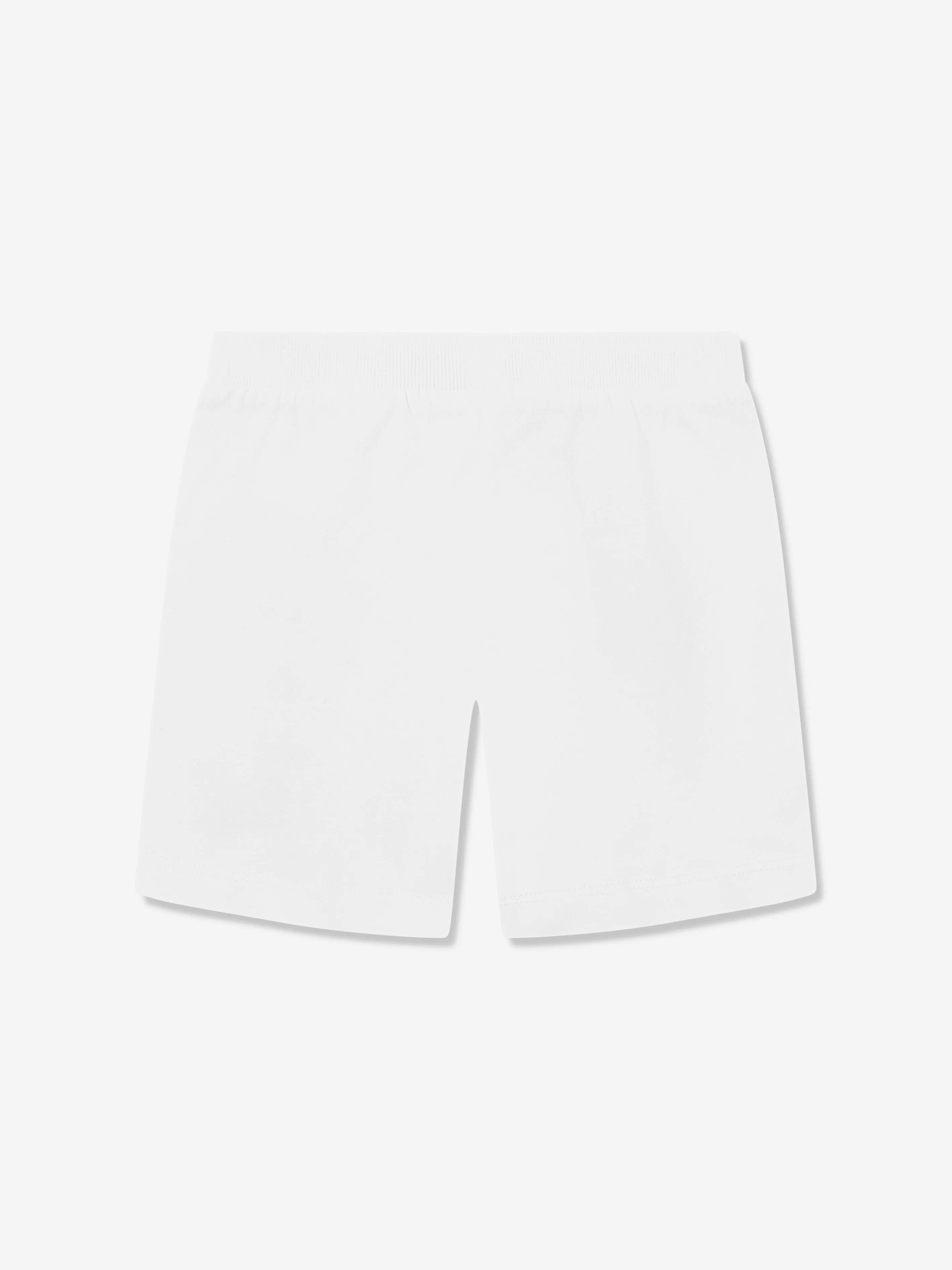 Baby Teddy Bear Logo Shorts in White