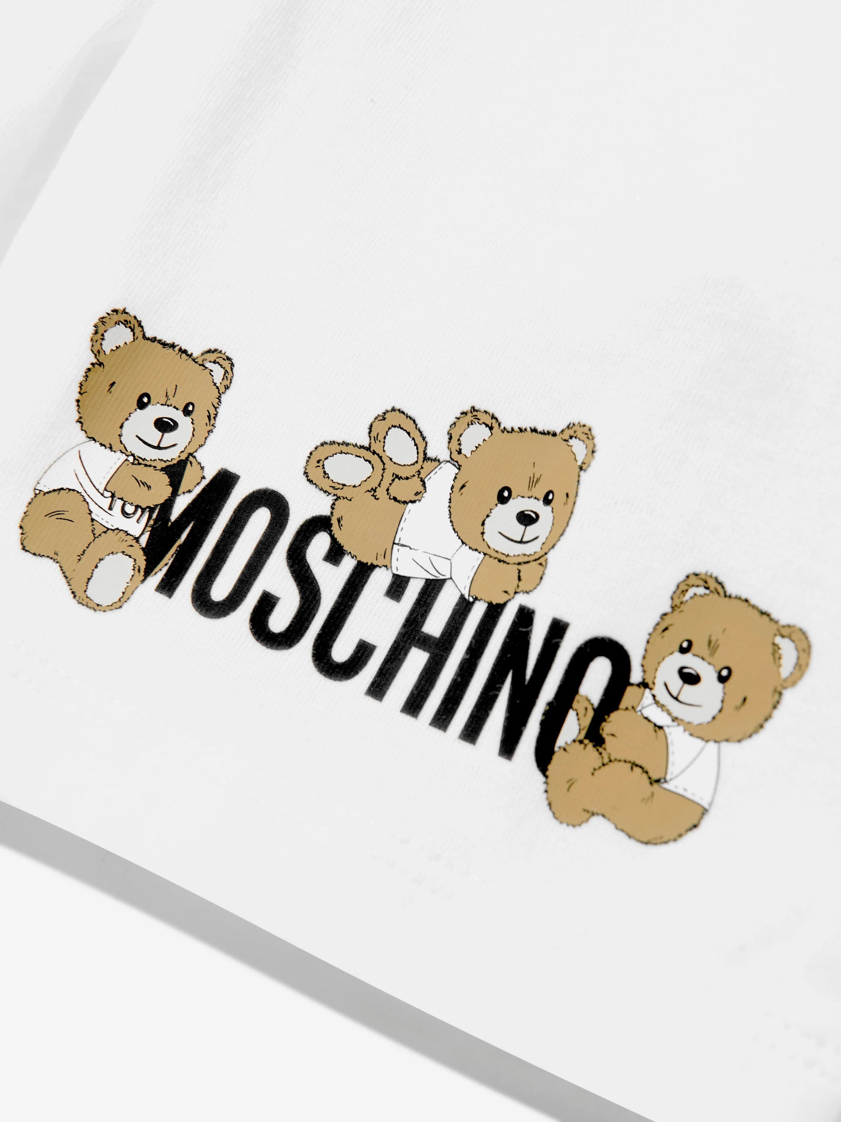 Baby Teddy Bear Logo Shorts in White