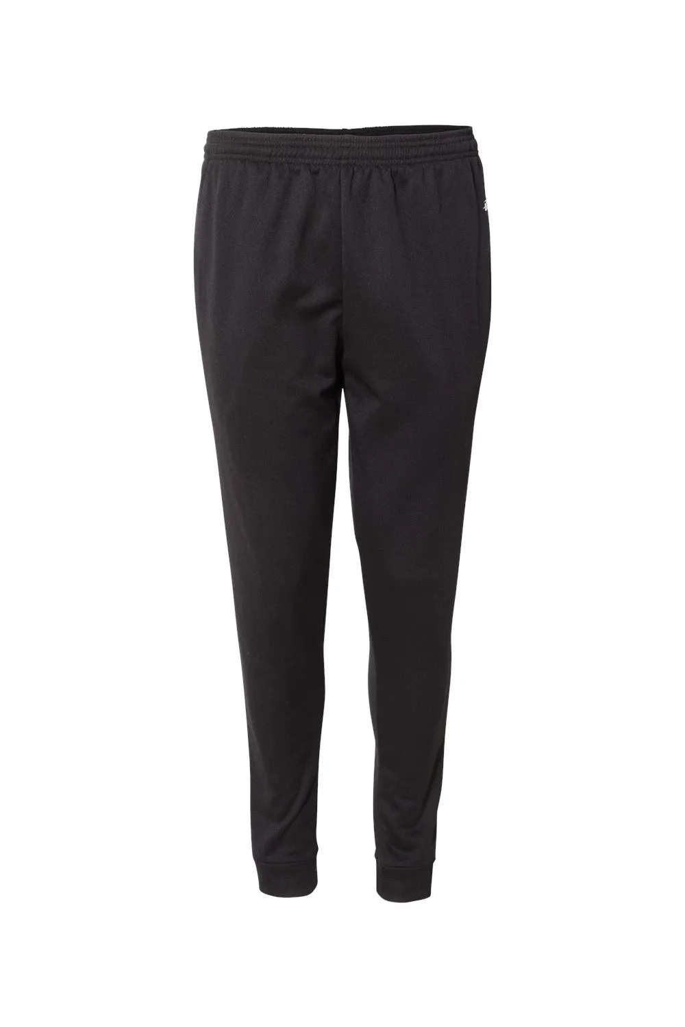 Badger Mens Performance Moisture Wicking Fleece Jogger Sweatpants w/ Pockets - Black