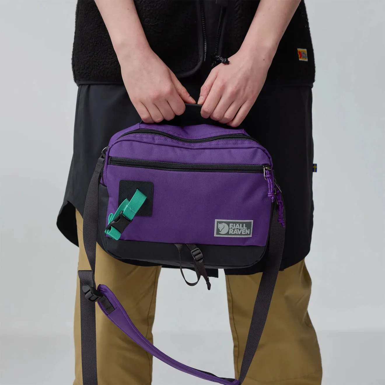 Bags Fjallravenbags Men Fjallraven Vardag Shoulder Bag 6 Violette Coal Black