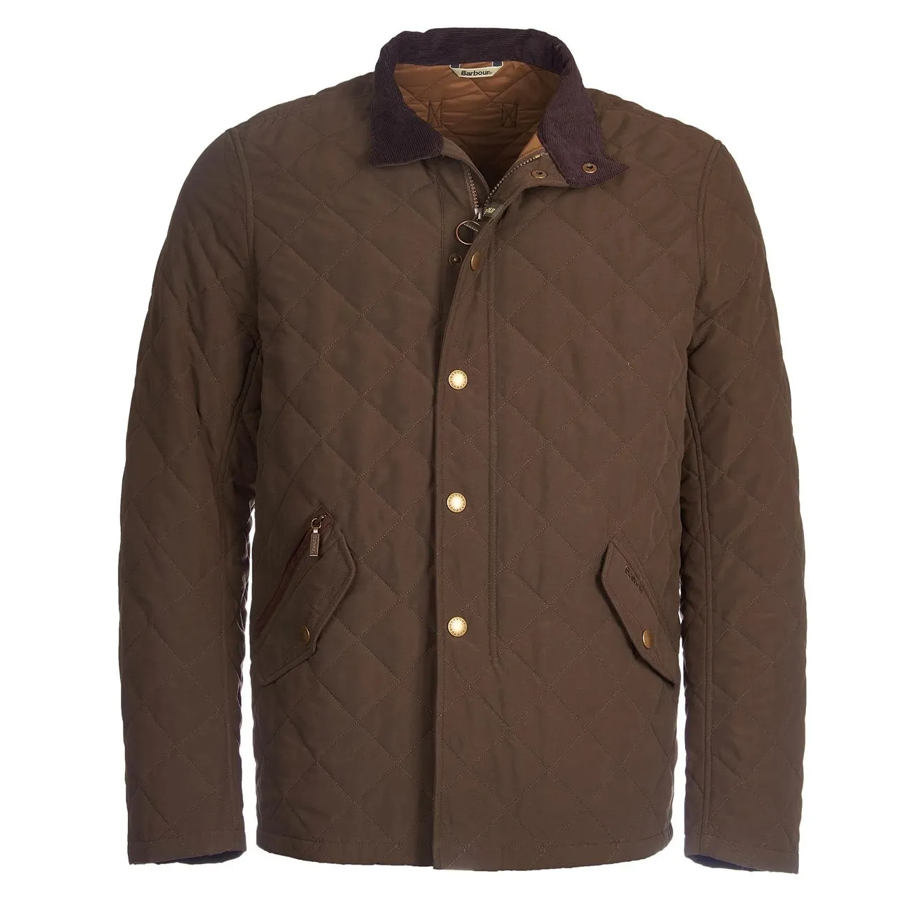 Barbour Shoveler Quilted Jacket Dark Olive