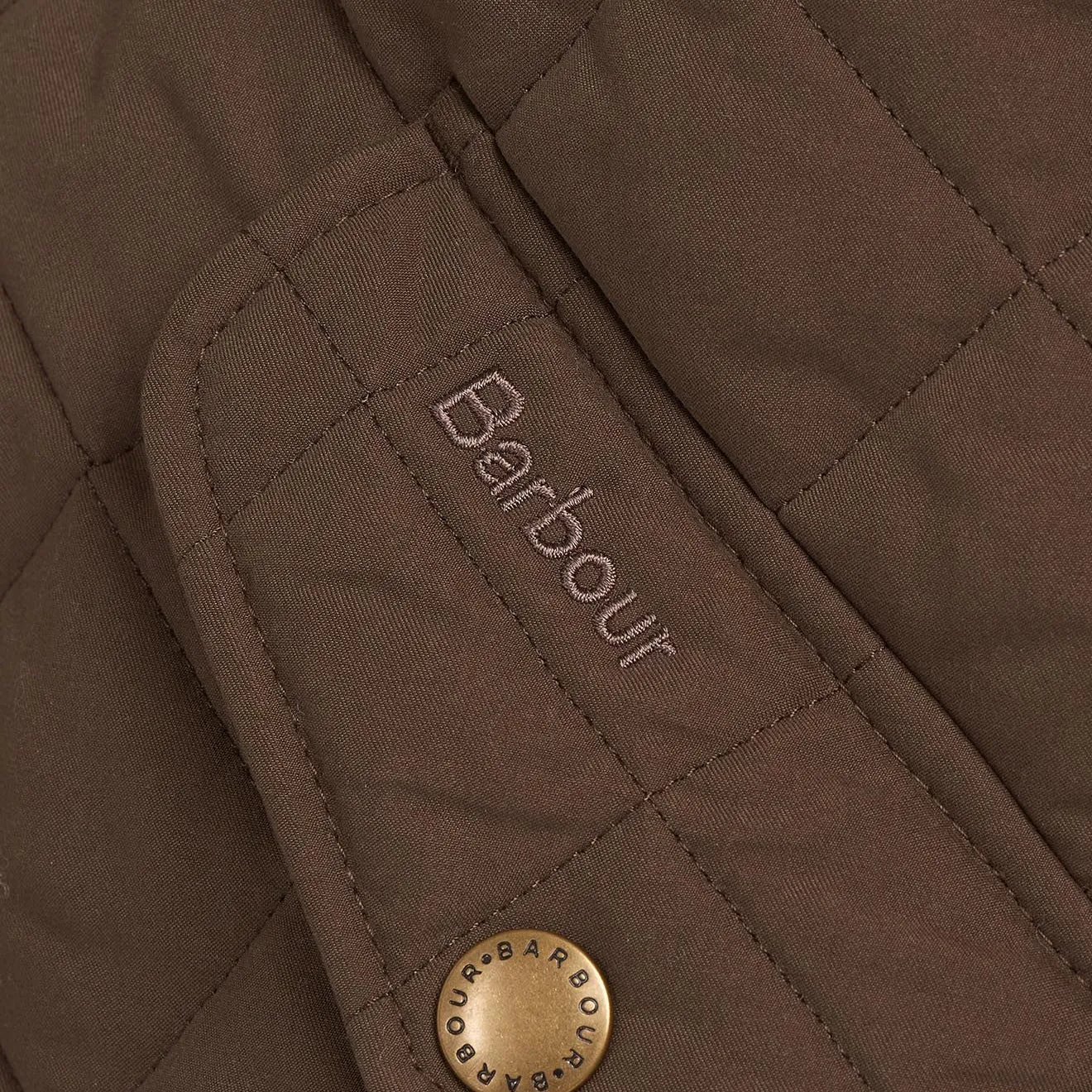 Barbour Shoveler Quilted Jacket Dark Olive
