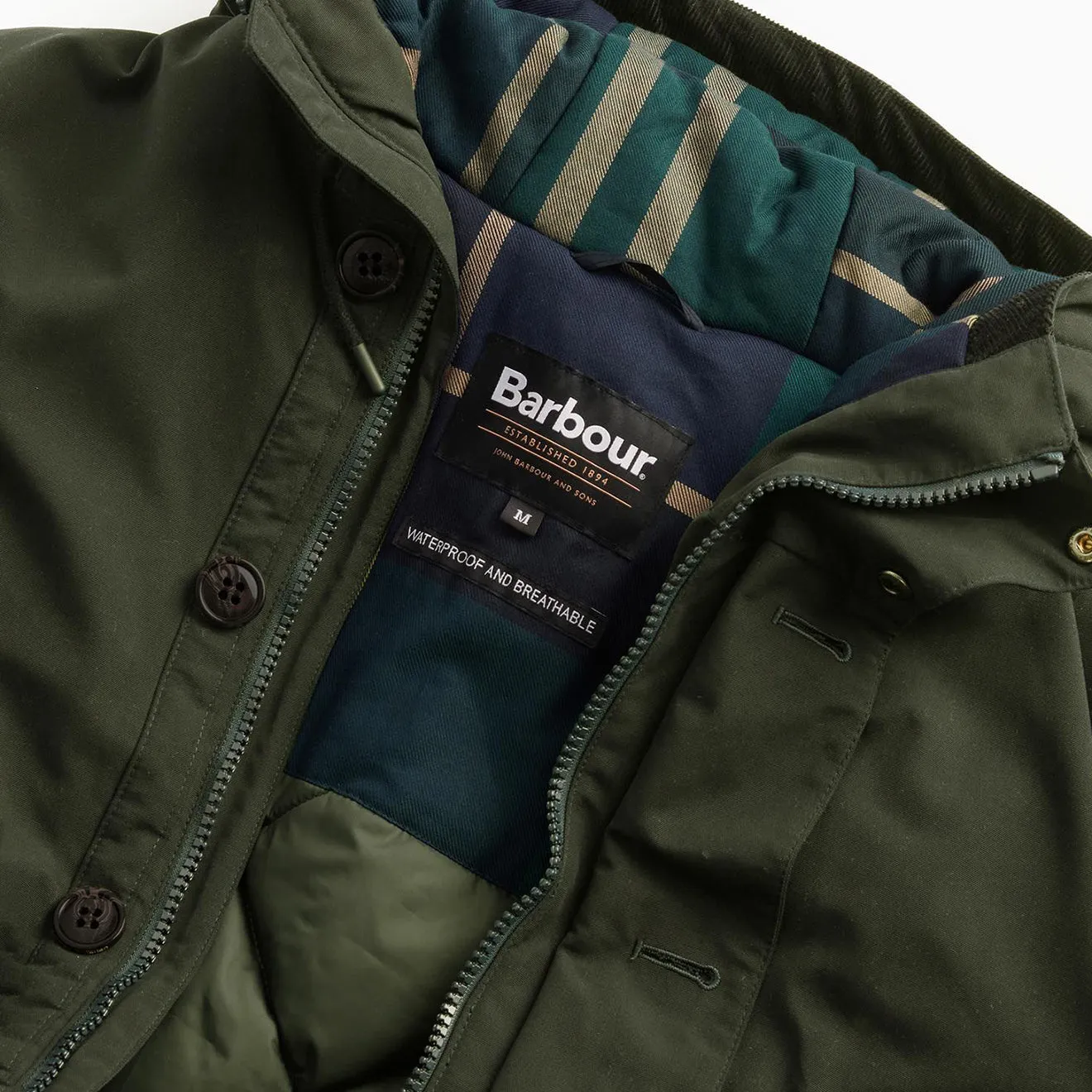 Barbour Winter Beaufort Waterproof Parka Sage