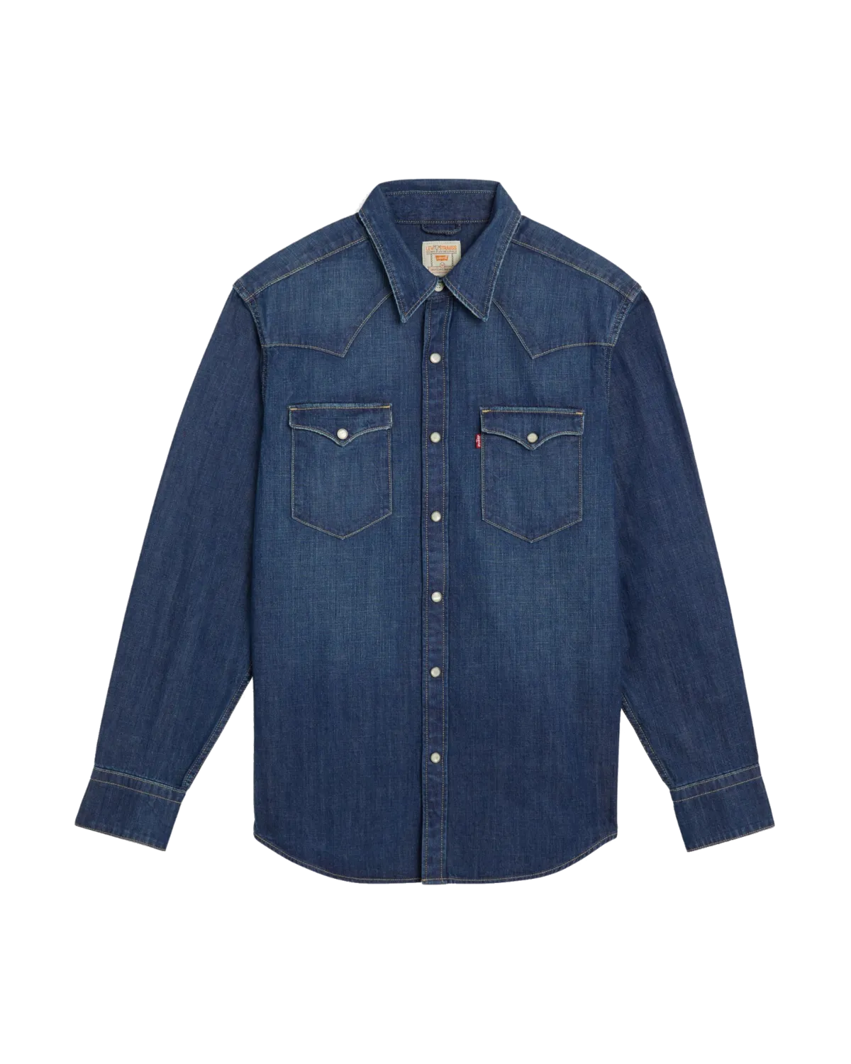 Barstow Standard Western Shirt in Riverside Dark Wash