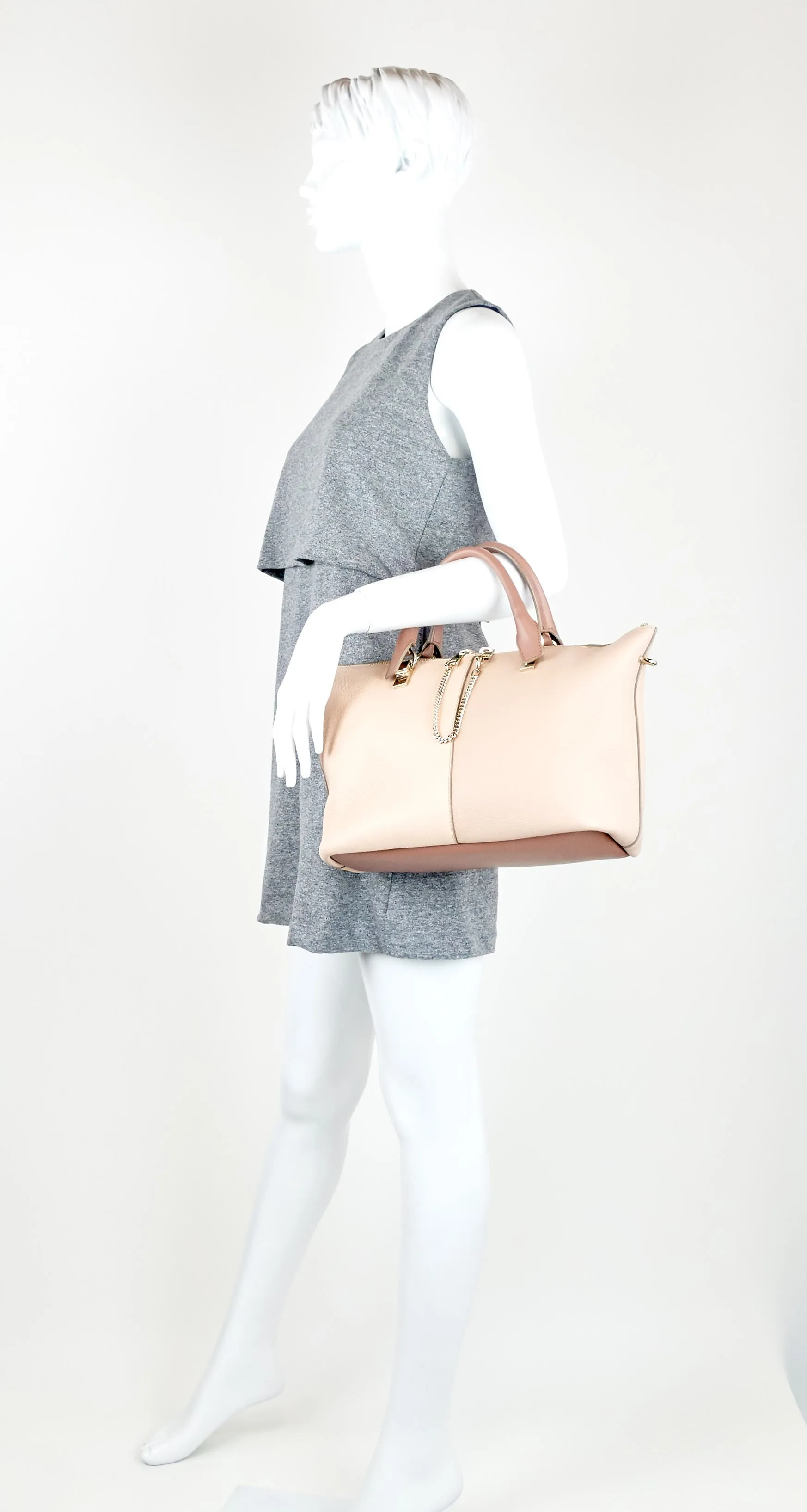 Baylee Leather Two Tone Medium Bag Bags_Chloé