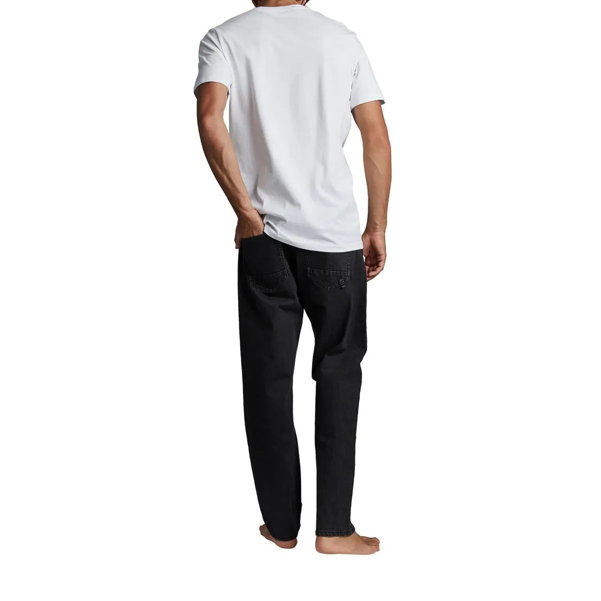 Beckley Mens Mid-Rise Stretch Straight Leg Jeans