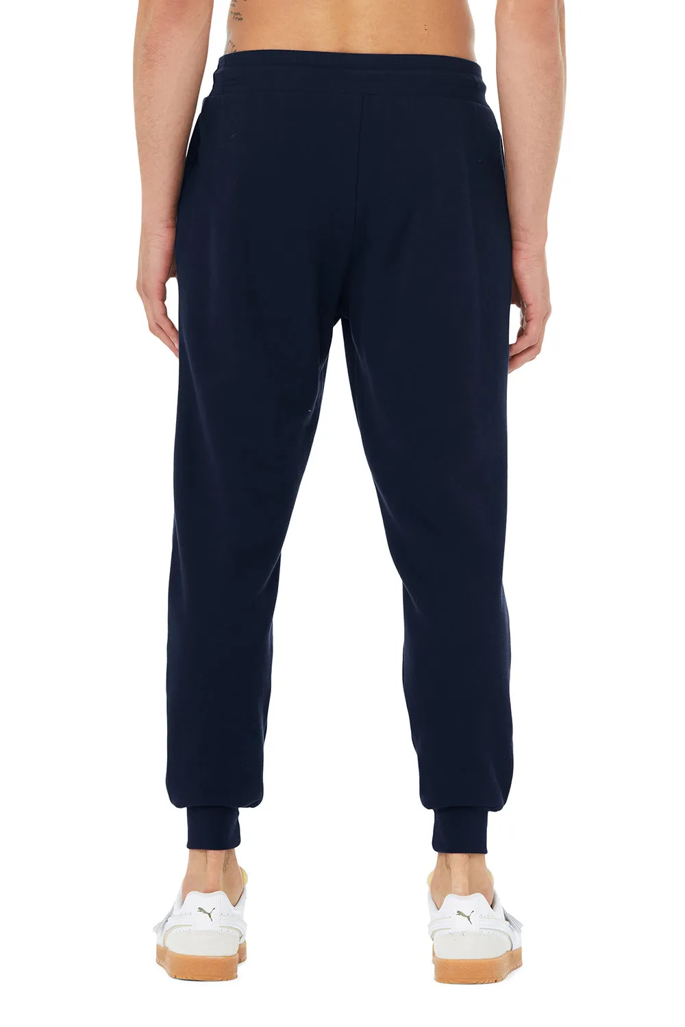 Bella   Canvas Mens Jogger Sweatpants w/ Pockets - Navy Blue