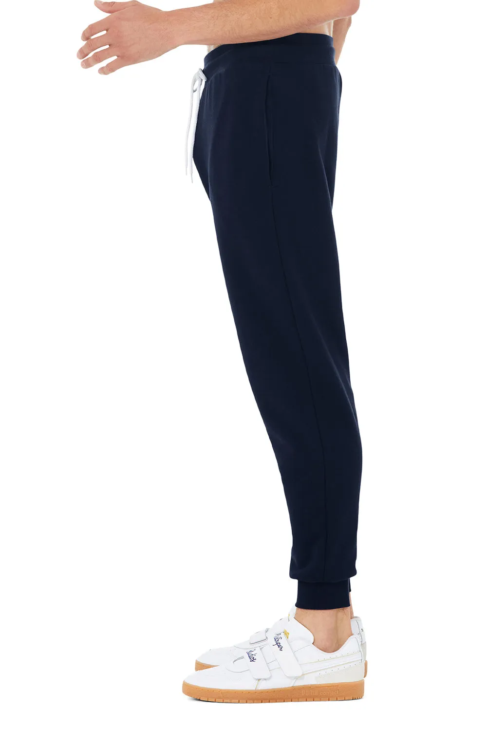 Bella   Canvas Mens Jogger Sweatpants w/ Pockets - Navy Blue