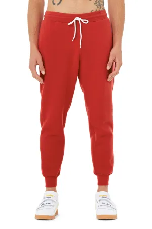Bella   Canvas Mens Jogger Sweatpants w/ Pockets - Red