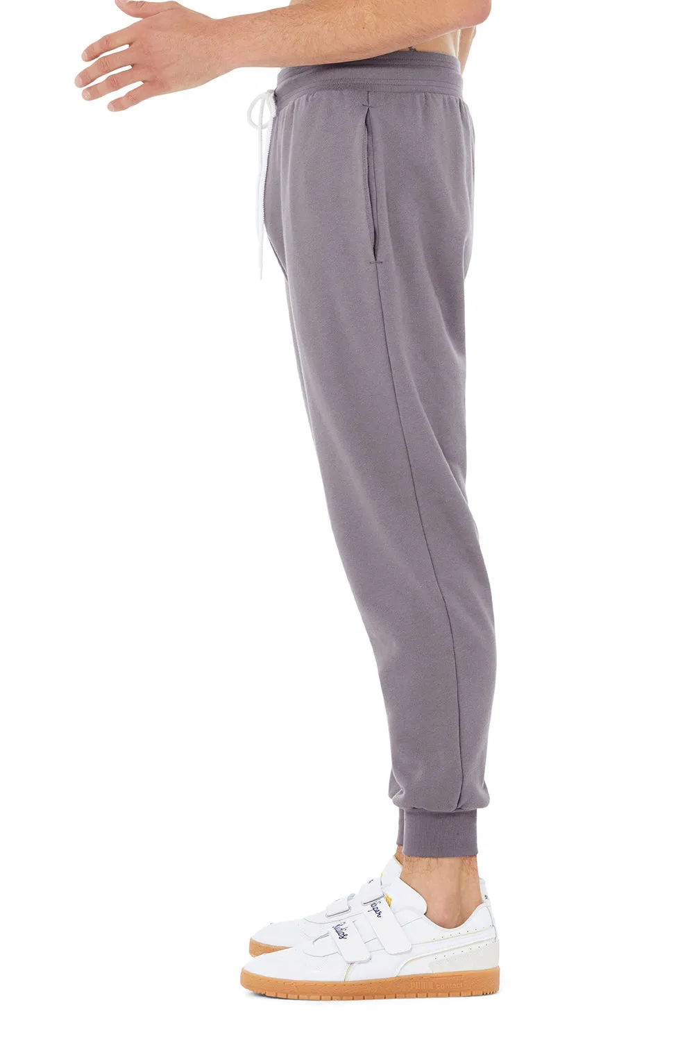 Bella   Canvas Mens Jogger Sweatpants w/ Pockets - Storm Grey