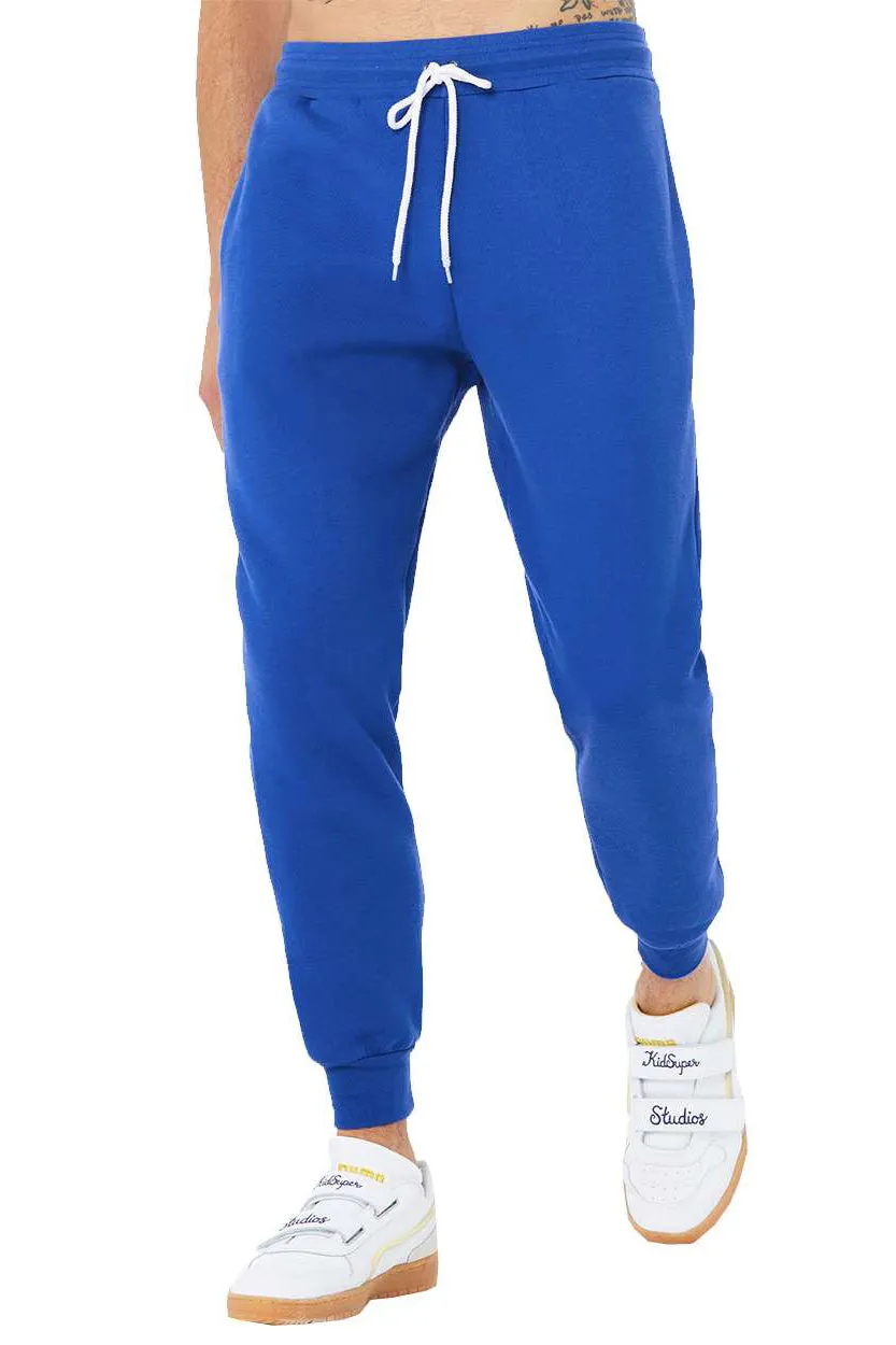 Bella   Canvas Mens Jogger Sweatpants w/ Pockets - True Royal Blue