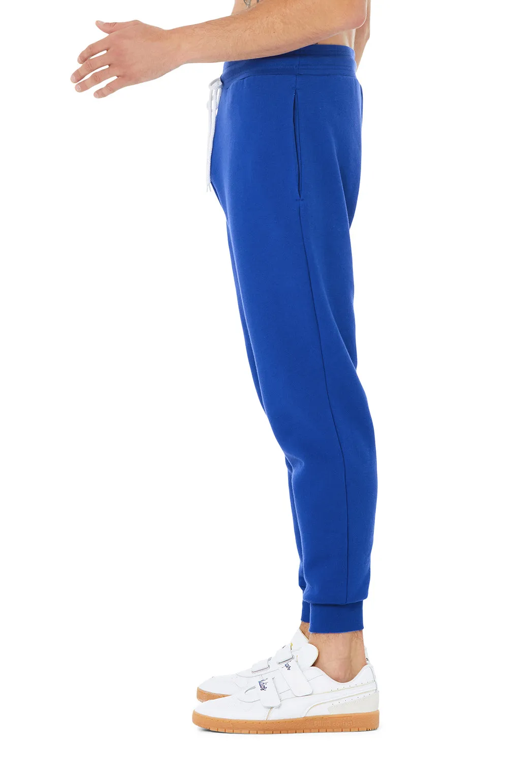 Bella   Canvas Mens Jogger Sweatpants w/ Pockets - True Royal Blue