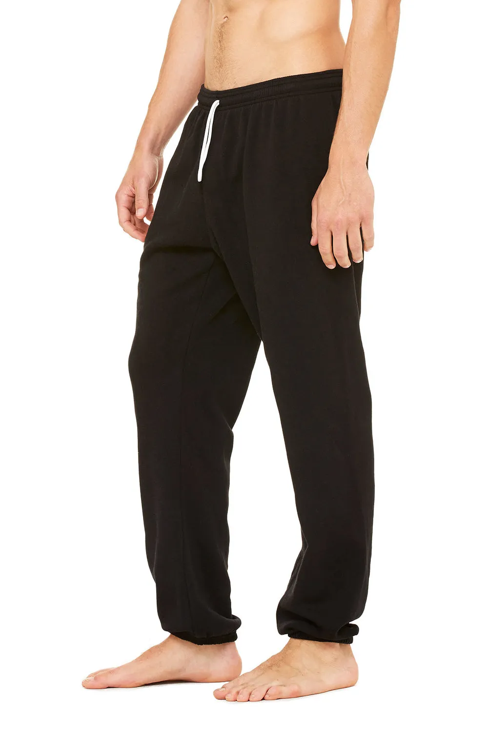 Bella   Canvas Mens Sponge Fleece Scrunch Sweatpants - Black