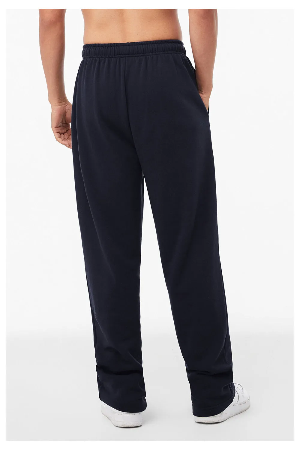 Bella   Canvas Mens Straight Leg Sweatpants w/ Pockets - Navy Blue