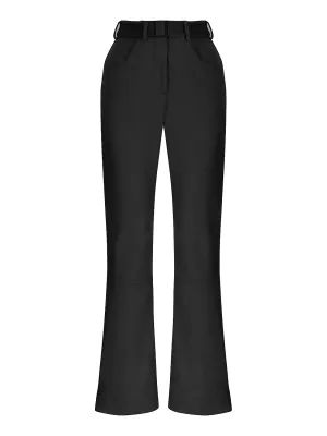 Belted High-Waisted Jeans