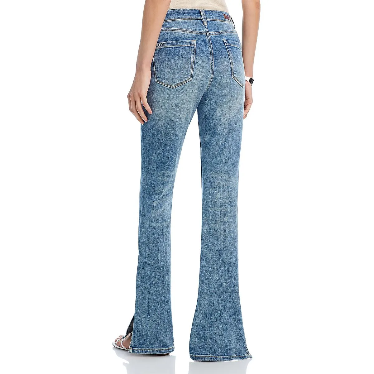 [BLANKNYC] Womens High Rise Faded Flare Jeans