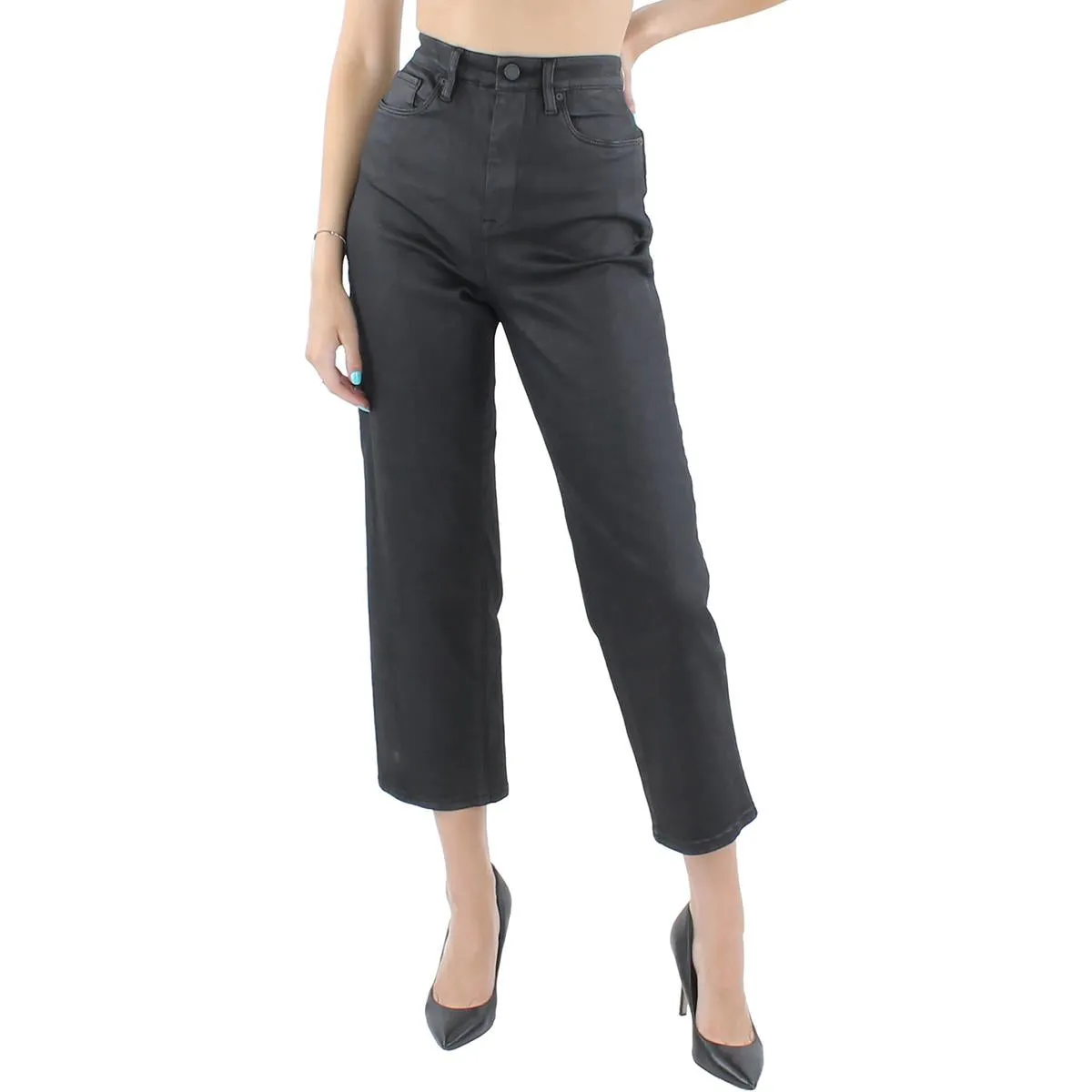 [BLANKNYC] Womens The Baxter Denim Crop Straight Leg Jeans