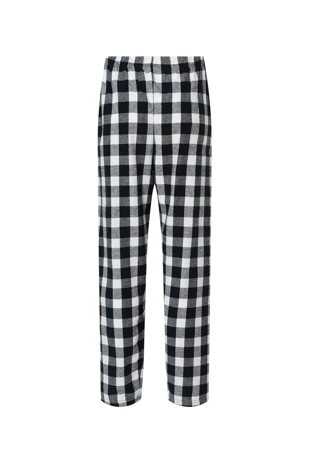 Boxercraft Mens Harley Flannel Pants w/ Pockets - Black/White Buffalo Plaid
