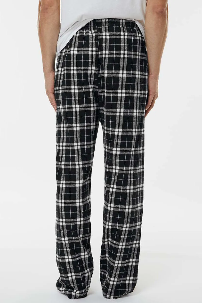 Boxercraft Mens Harley Flannel Pants w/ Pockets - Black/White