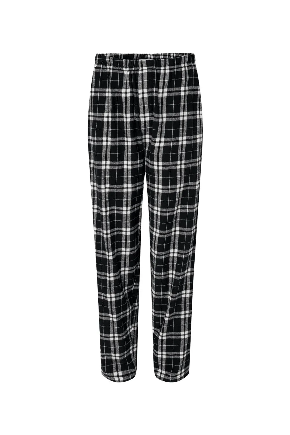 Boxercraft Mens Harley Flannel Pants w/ Pockets - Black/White