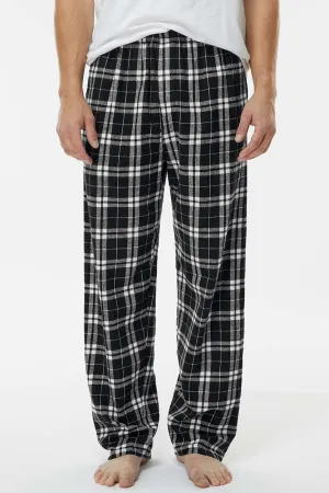 Boxercraft Mens Harley Flannel Pants w/ Pockets - Black/White
