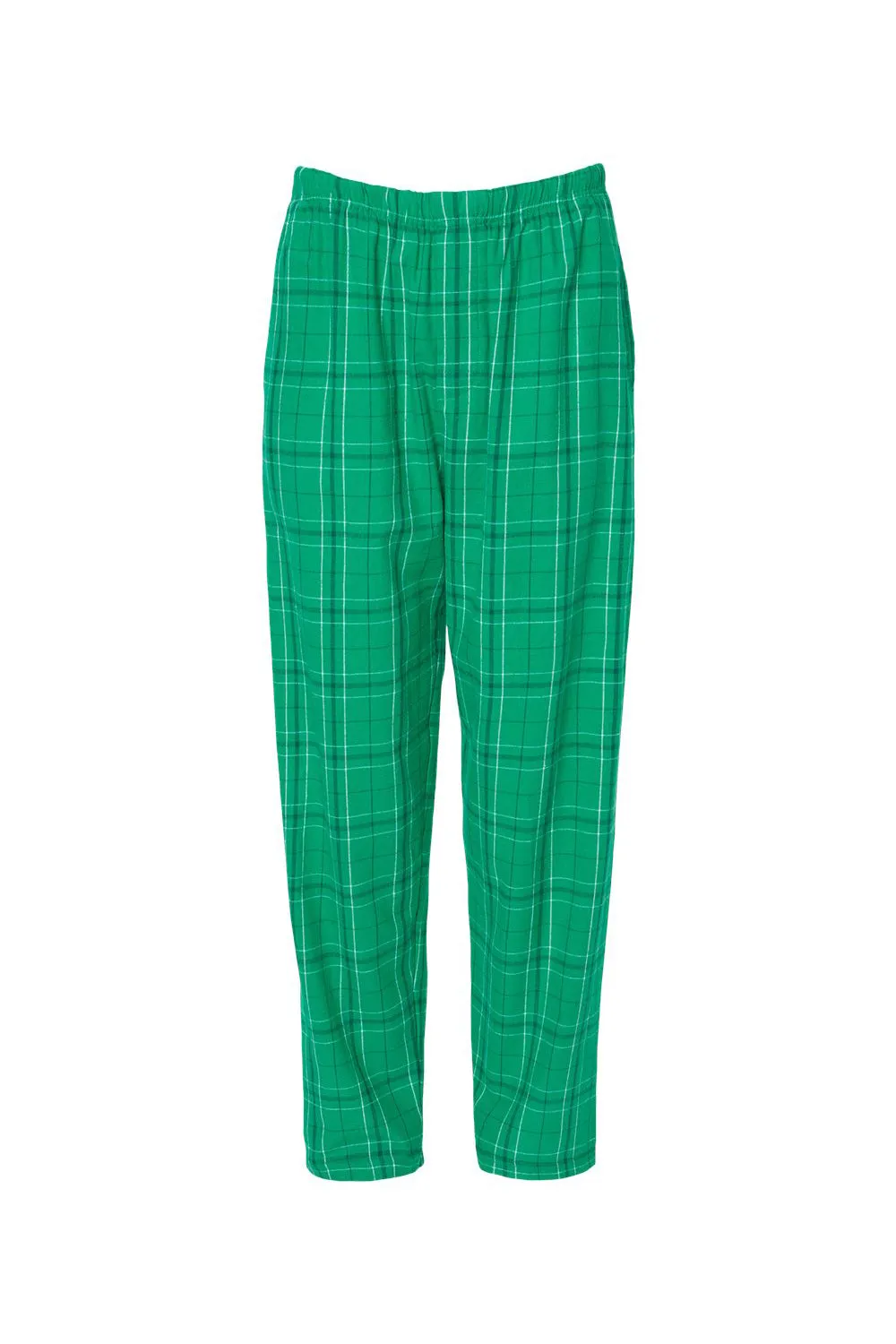 Boxercraft Mens Harley Flannel Pants w/ Pockets - Kelly Green Field Day Plaid