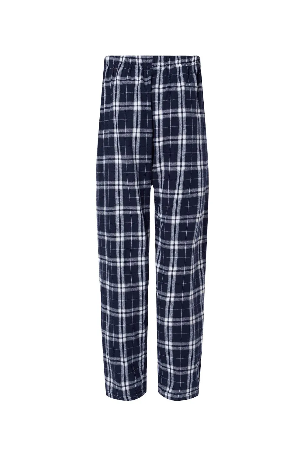 Boxercraft Mens Harley Flannel Pants w/ Pockets - Navy Blue/Silver Grey