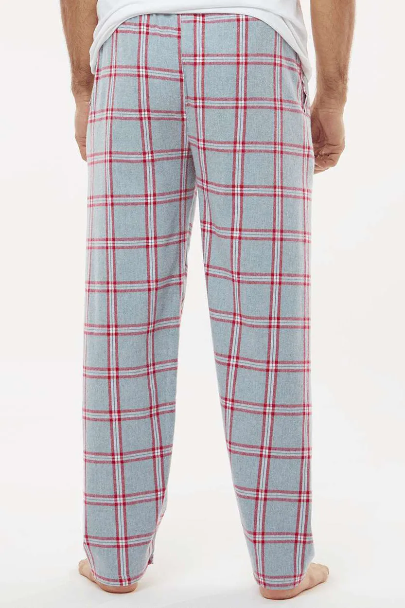 Boxercraft Mens Harley Flannel Pants w/ Pockets - Oxford Red Tomboy Plaid