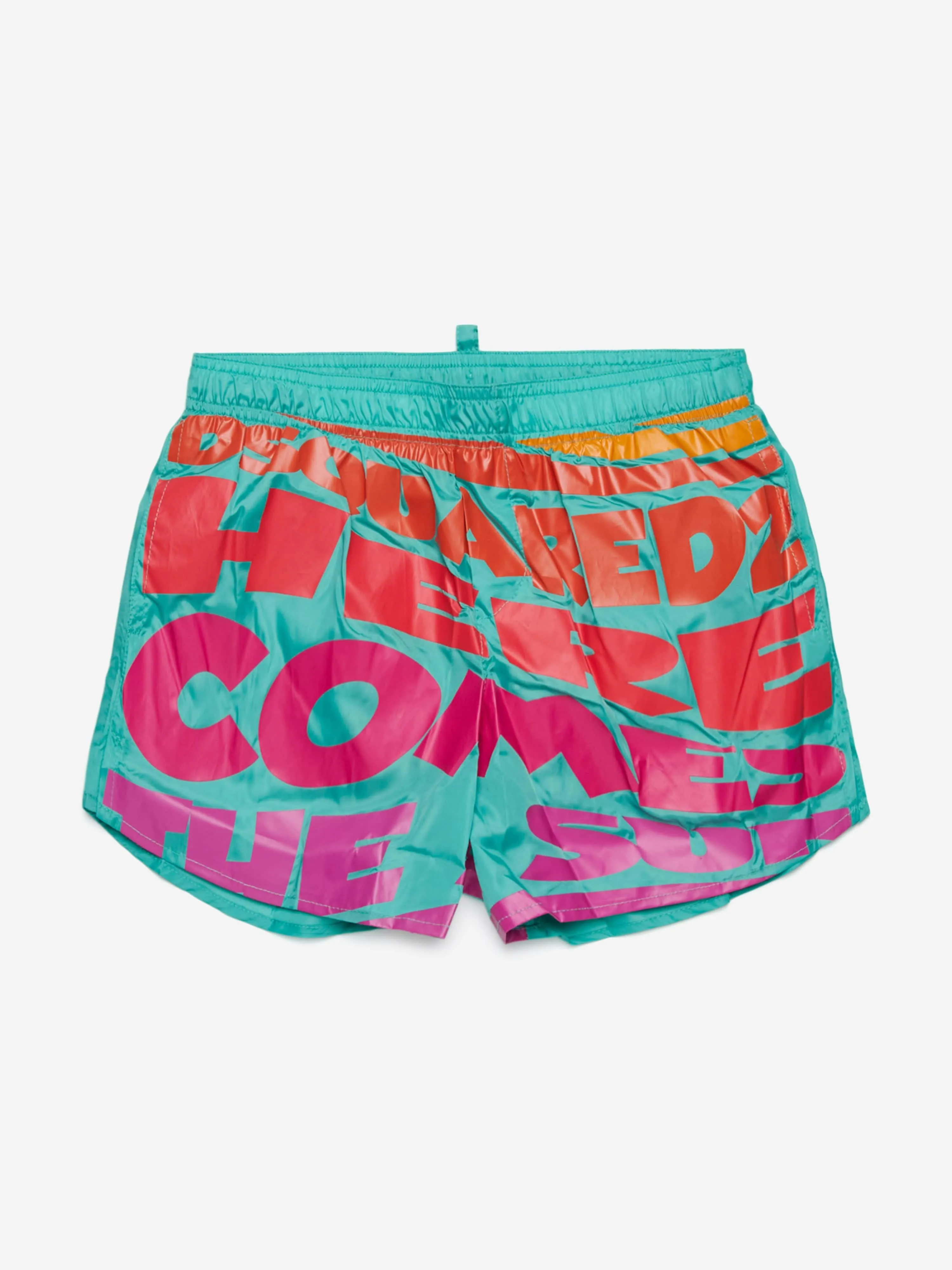 Boys Here Comes The Sun Swim Shorts in Green