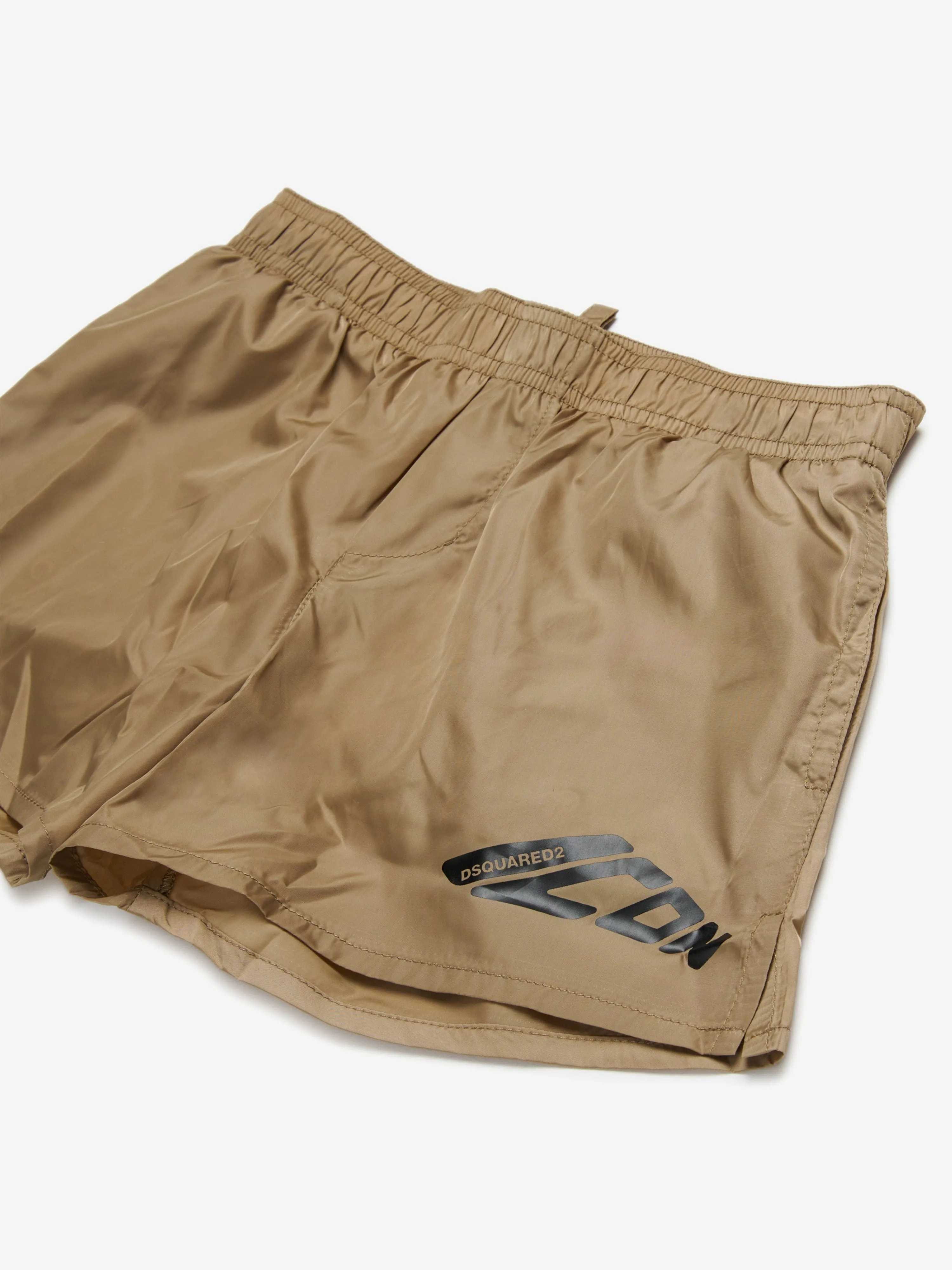 Boys Icon Swim Shorts in Beige