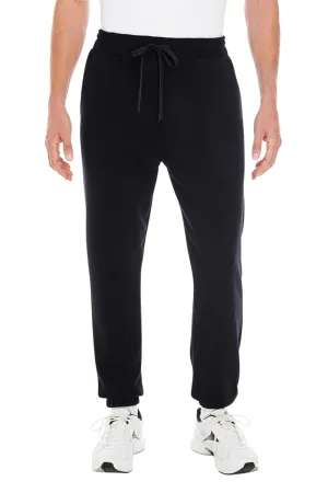 Burnside Mens Fleece Jogger Sweatpants w/ Pockets - Black