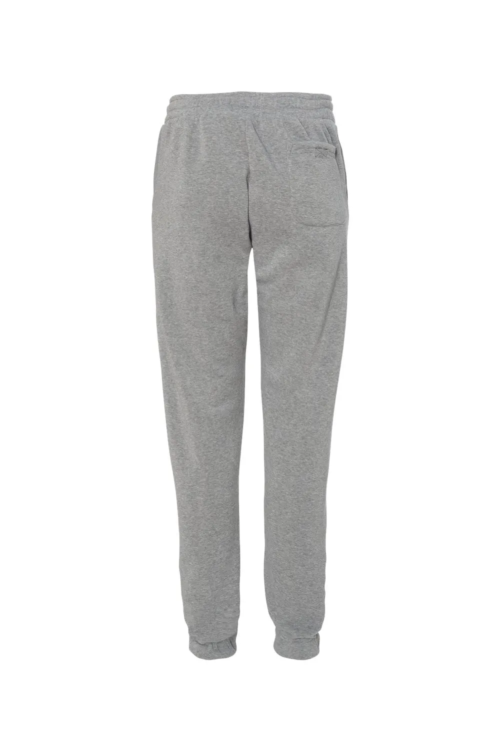 Burnside Mens Fleece Jogger Sweatpants w/ Pockets - Heather Grey