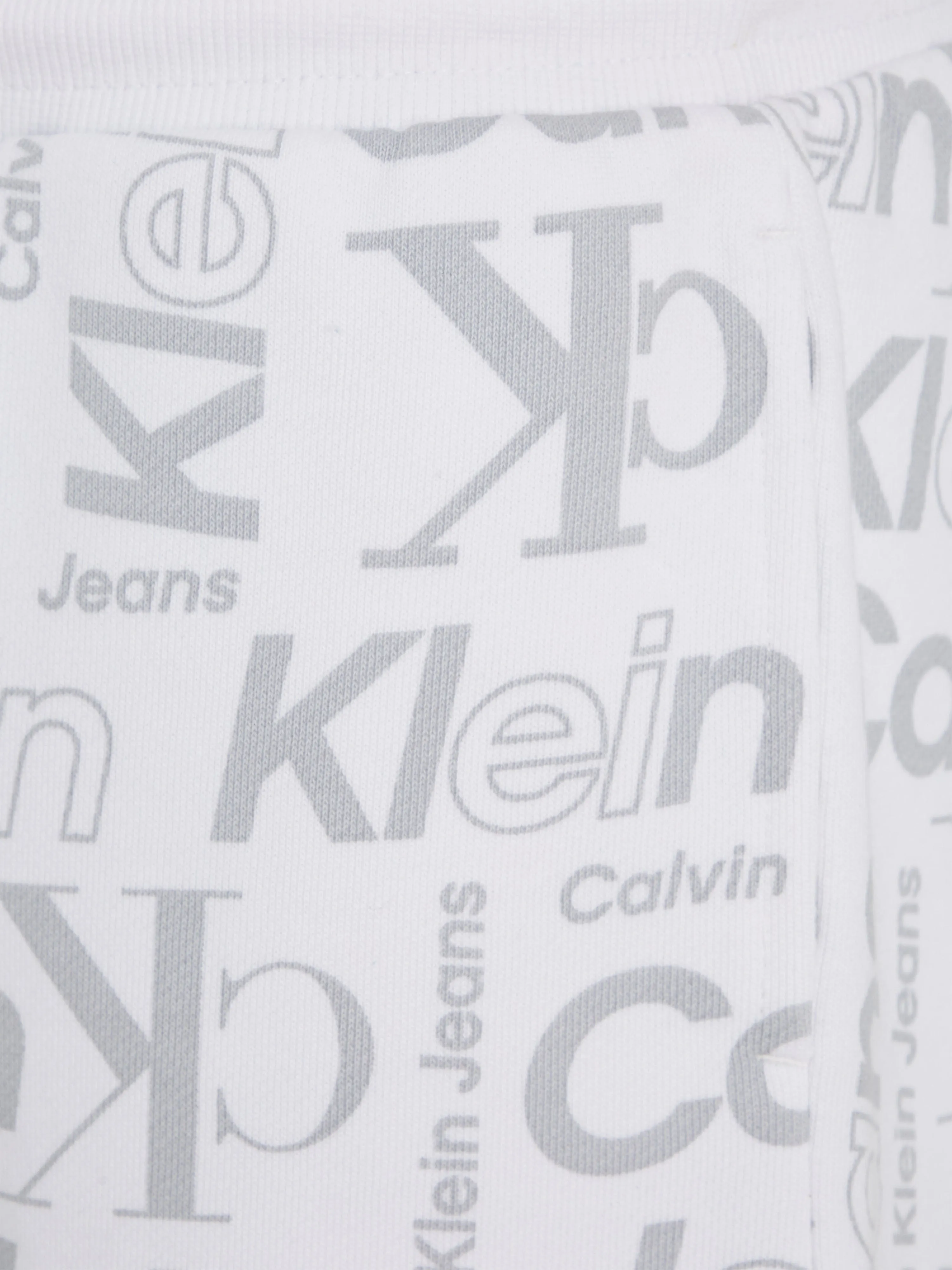Calvin Klein Boys Institutional CK Logo Shorts in White