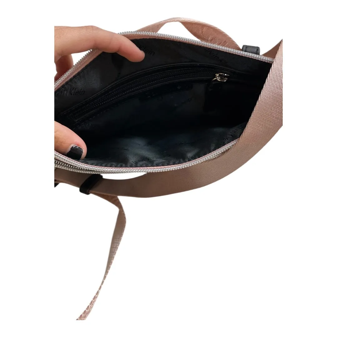 Calvin Klein Handbags Belt Bag By Calvin Klein In Black & Pink, Size:Small