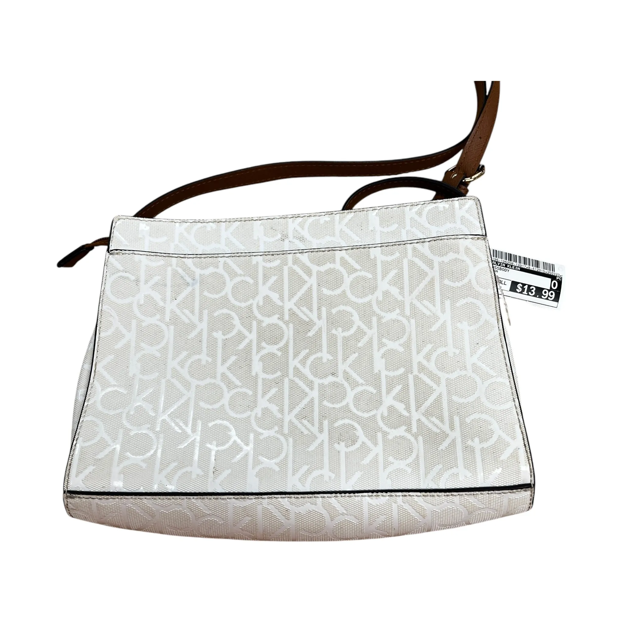 Calvin Klein Handbags Crossbody By Calvin Klein In Cream, Size:Small