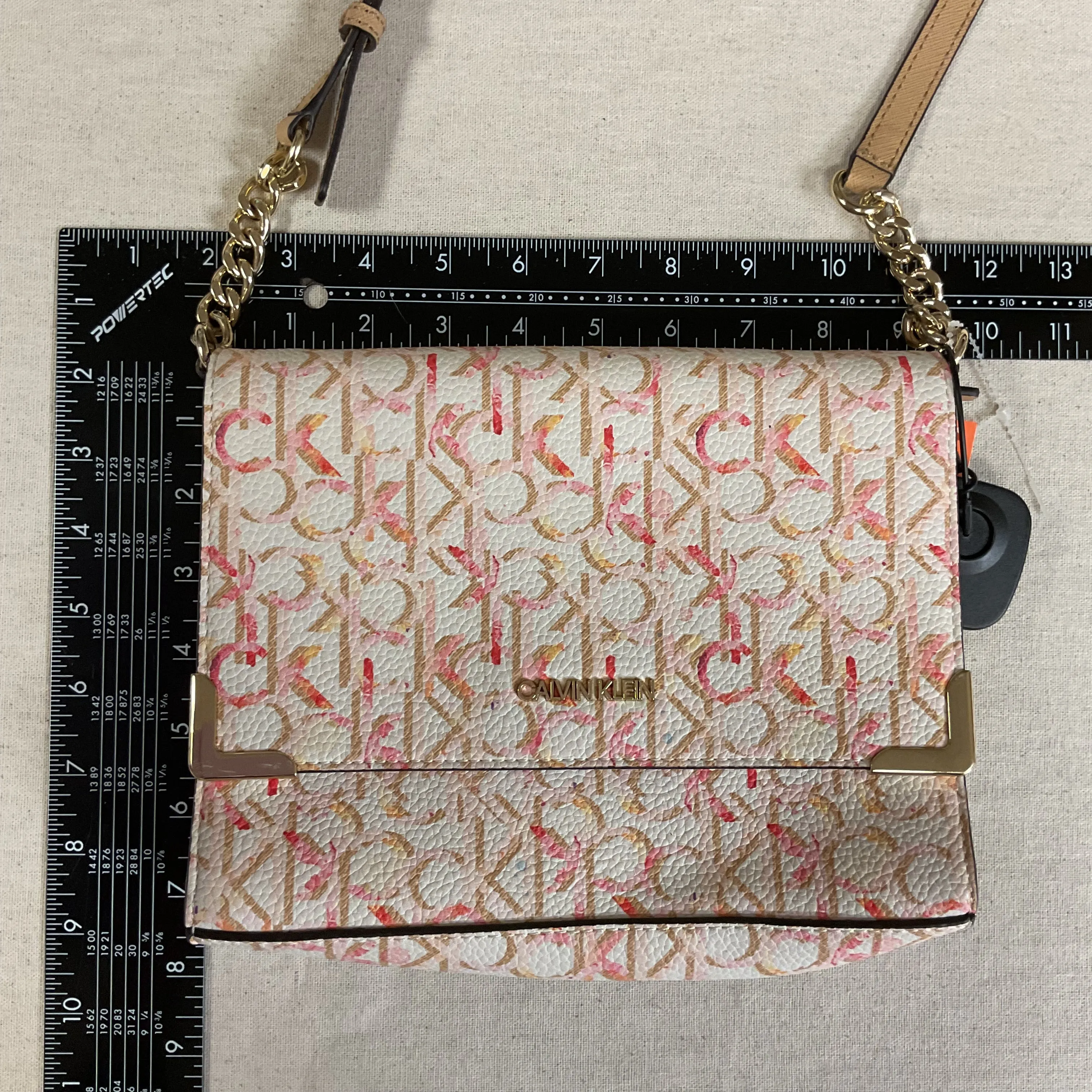 Calvin Klein Handbags Crossbody By Calvin Klein In Pink & Tan, Size:Medium