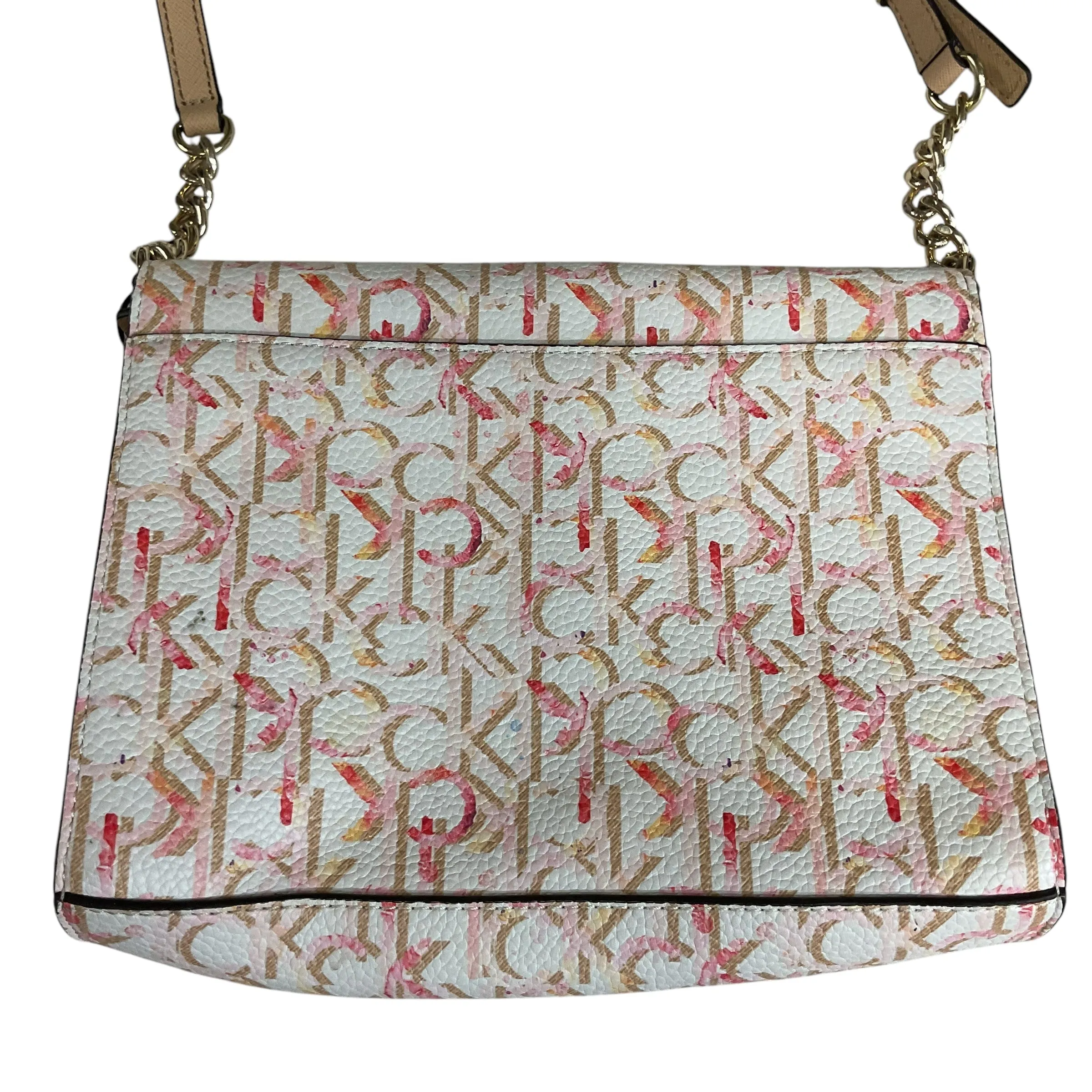 Calvin Klein Handbags Crossbody By Calvin Klein In Pink & Tan, Size:Medium