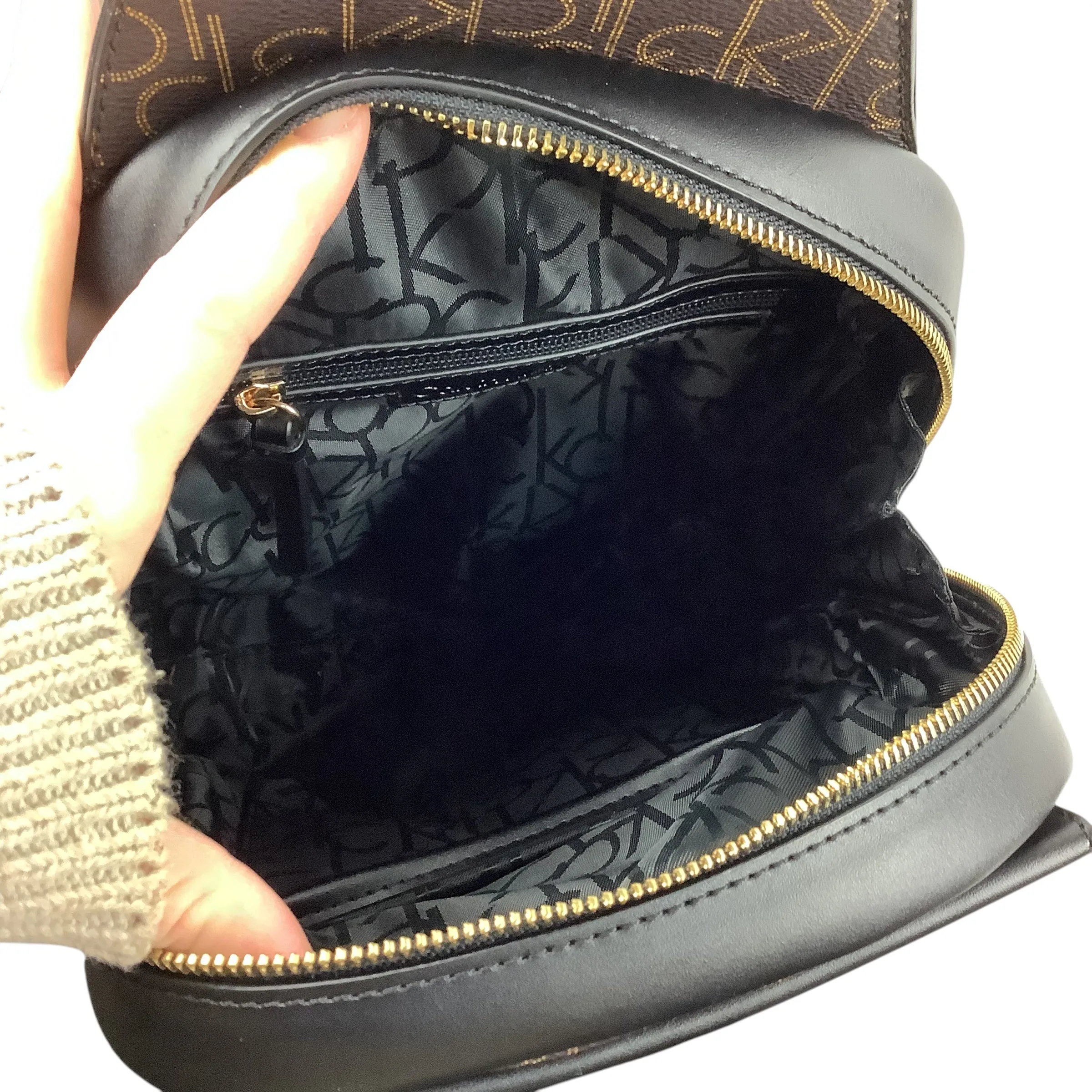Calvin Klein Handbags Crossbody/Backpack By Calvin Klein, Size: Large