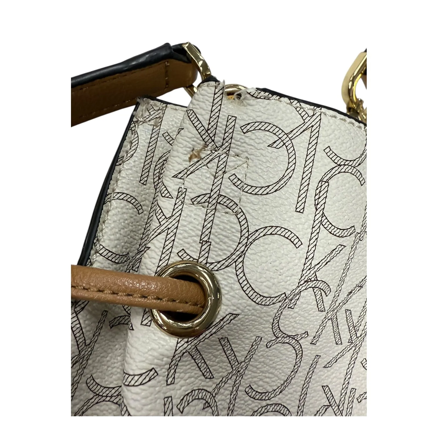 Calvin Klein Handbags Handbag By Calvin Klein In Cream, Size:Large