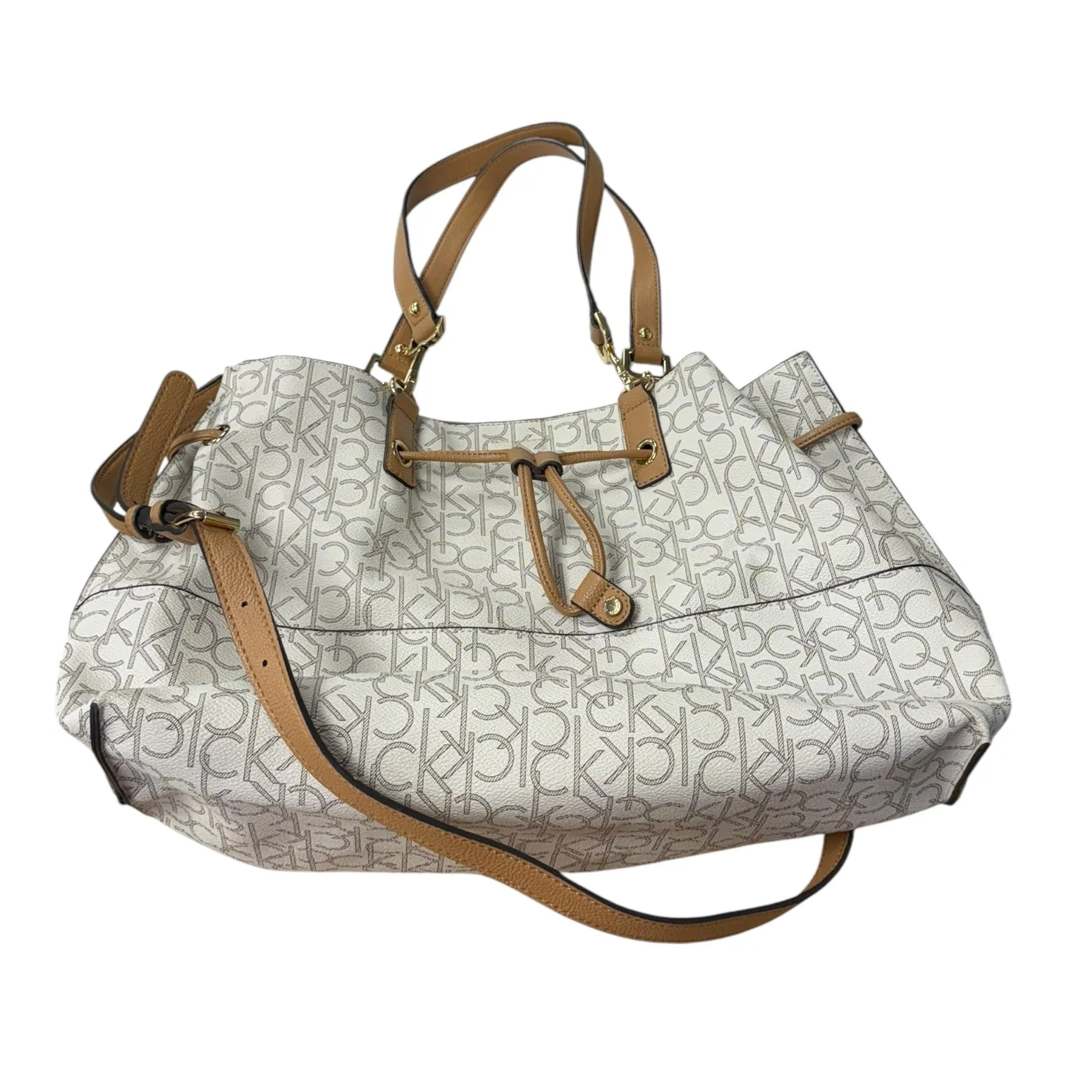Calvin Klein Handbags Handbag By Calvin Klein In Cream, Size:Large